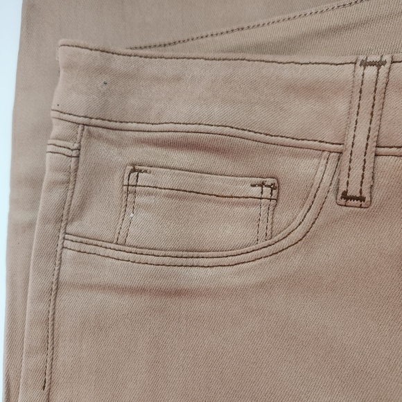 L'AGENCE Margot Skinny High-Rise Cappuccino Brown Coated Ankle Jeans Sz 31 NWOT - Picture 12 of 14